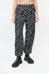 Louis Vuitton Black & White Monogram Track Pant