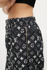 Louis Vuitton Black & White Monogram Track Pant