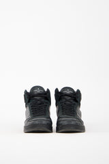 Louis Vuitton Black Leather Damier Rivoli High Sneaker
