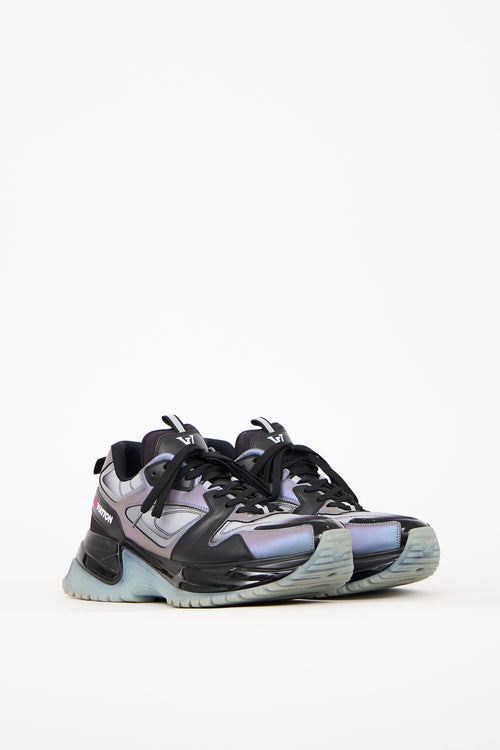 Louis Vuitton Black & Blue Runaway Pulse Sneaker