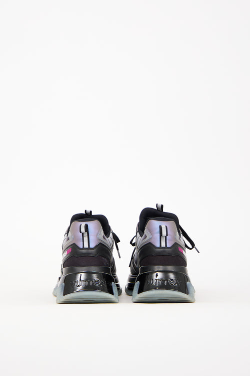 Louis Vuitton Black & Blue Runaway Pulse Sneaker