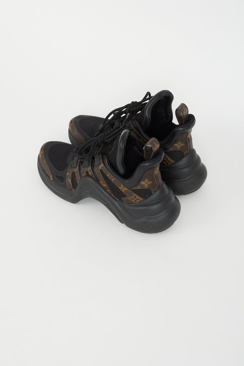 Louis Vuitton Black & Brown Monogram Archlight Sneaker