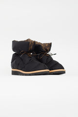 Louis Vuitton Black & Brown Pillow Comfort Ankle Boot