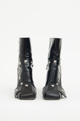 Louis Vuitton Black Patti Wedge Ankle Boot