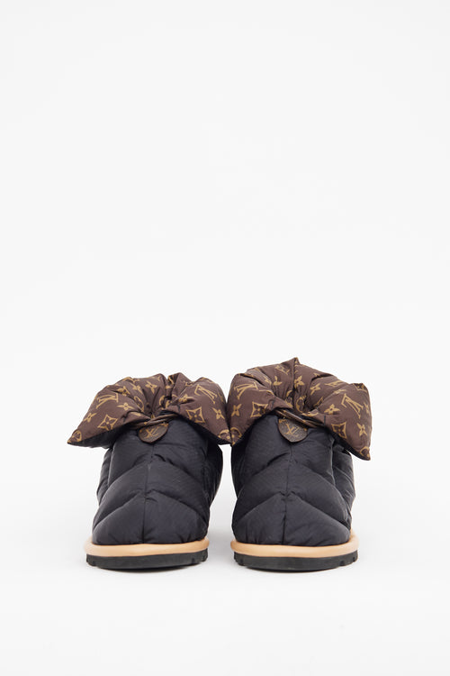 Louis Vuitton Black Monogram Pillow Ankle Boot