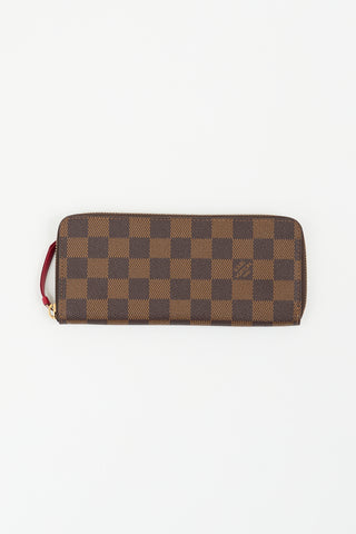 Louis Vuitton Brown Damier Canvas Clémence Wallet