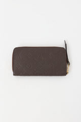 Louis Vuitton Brown Monogram Empreinte Leather Zippy Wallet
