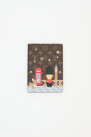 Louis Vuitton 2021 Brown Christmas Animation London Clemence MM Notebook