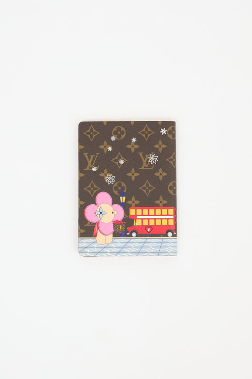 Louis Vuitton 2021 Brown Christmas Animation London Clemence MM Notebook