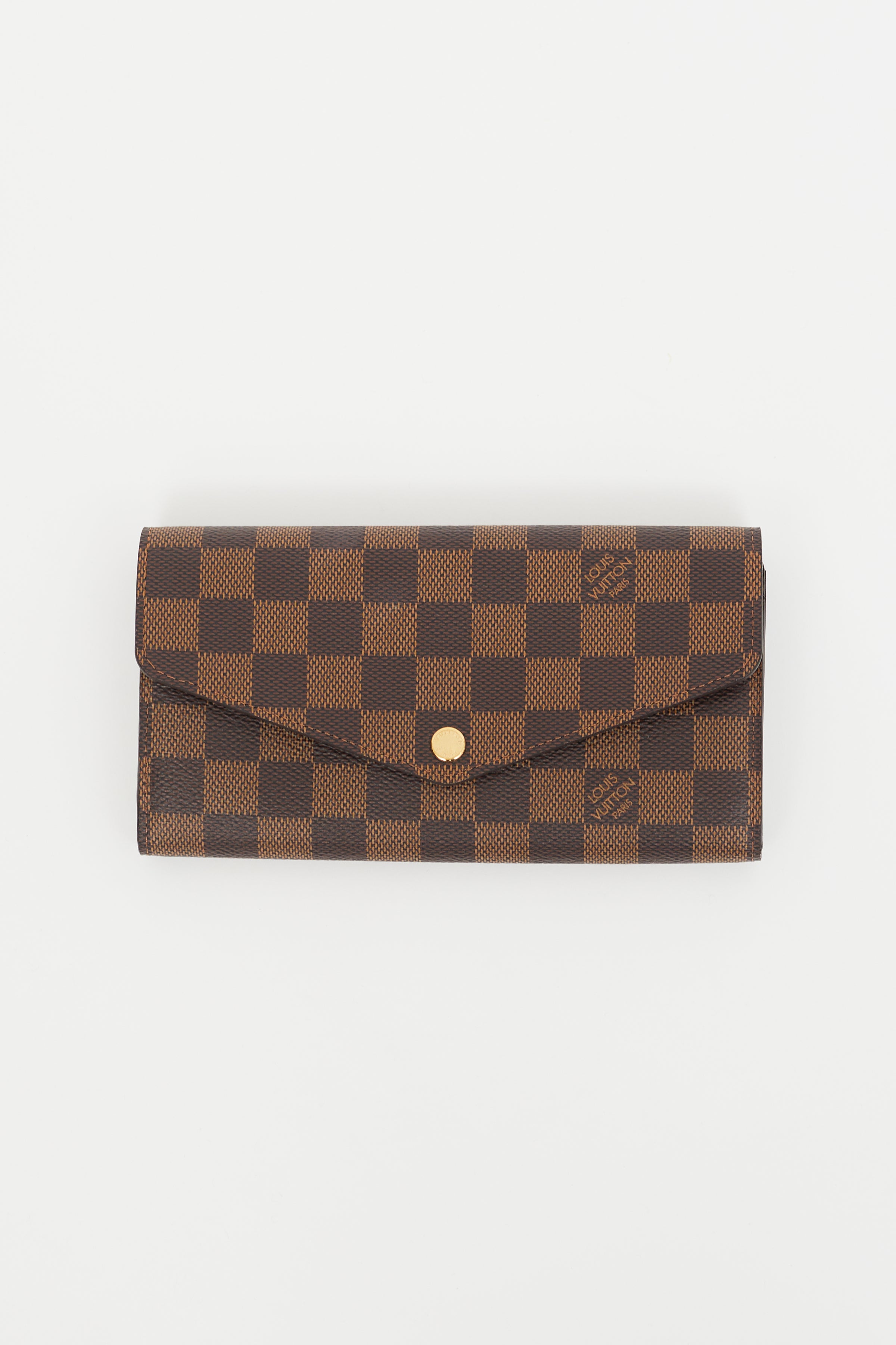 Louis Vuitton // Brown Coated Canvas Damier Check Wallet – VSP Consignment