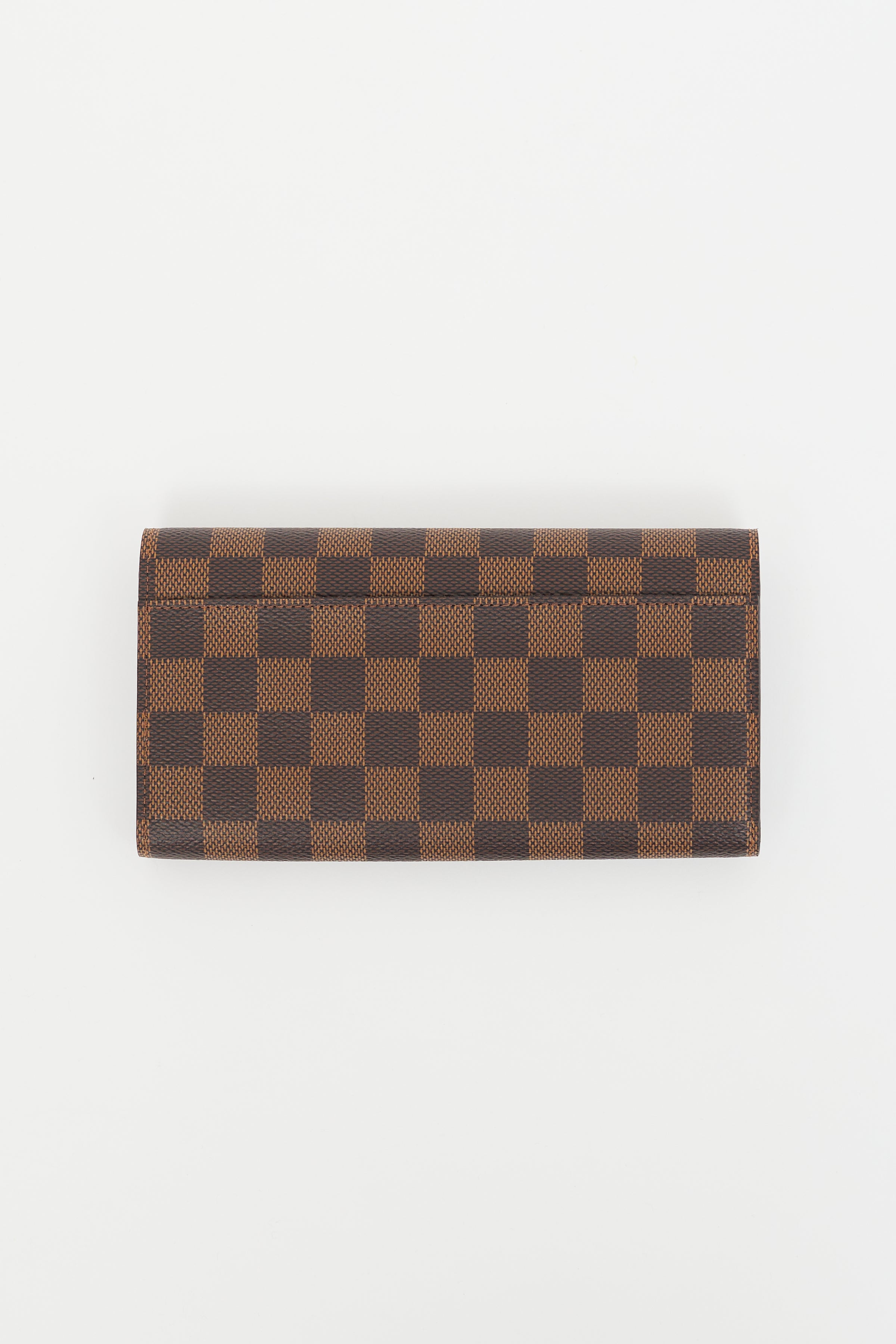 Louis Vuitton Porte Valeurs Checkbook Wallet Monogram Canvas Brown 1339931