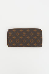 Louis Vuitton Brown Coated Canvas Monogram Zip Wallet