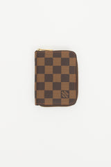 Louis Vuitton Brown Damier Ebene Zippy Coin Purse