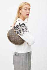 Louis Vuitton Vintage Brown Monogram Croissant PM Shoulder Bag