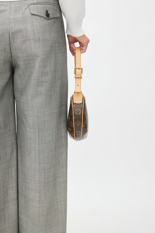 Louis Vuitton Vintage Brown Monogram Croissant PM Shoulder Bag