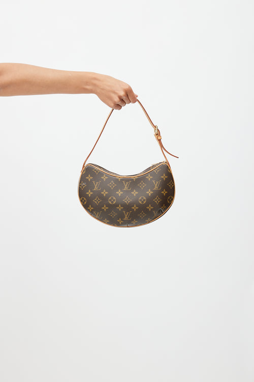 Louis Vuitton Vintage Brown Monogram Croissant PM Shoulder Bag