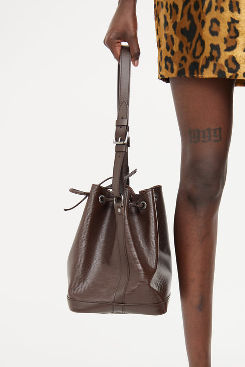 Louis Vuitton Brown Epi Noe Bucket Bag