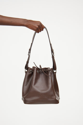 Louis Vuitton Brown Epi Noe Bucket Bag