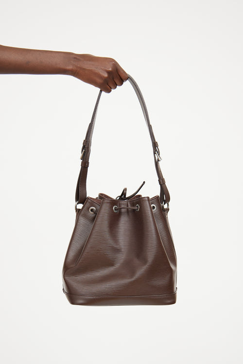 Louis Vuitton Brown Epi Noe Bucket Bag