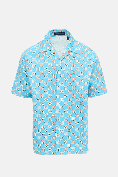 Louis Vuitton Checkered Print Shirt