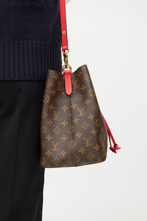 Louis Vuitton Monogram Red NeoNoe MM Bag