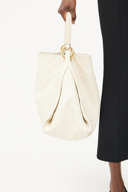 Louis Vuitton Cream Empreinte Artsy Bag