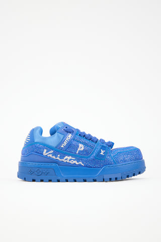 Louis Vuitton Crystals LV Trainer Maxi Sneaker