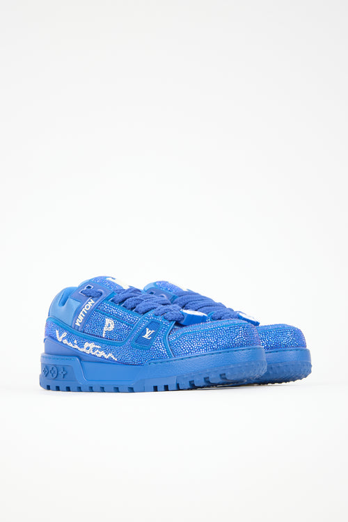 Louis Vuitton Crystals LV Trainer Maxi Sneaker