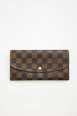 Louis Vuitton Damier Ebene Emilie Wallet