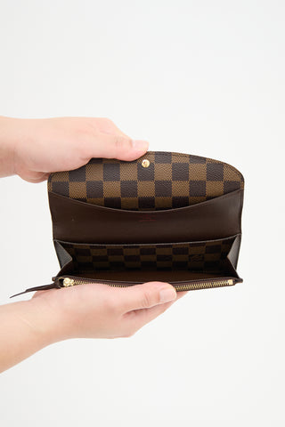 Louis Vuitton Damier Ebene Emilie Wallet