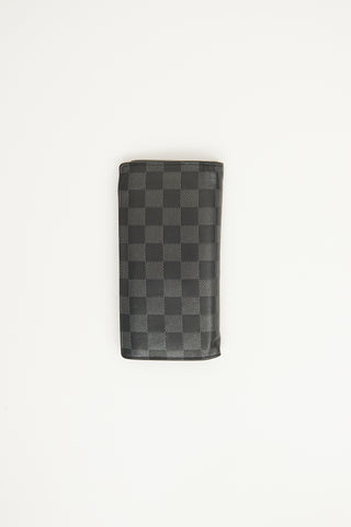 Louis Vuitton Damier Graphite Canvas Brazza Long Wallet