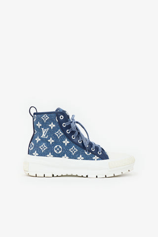 Louis Vuitton Denim Squad Monogram Boot