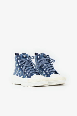 Louis Vuitton Denim Squad Monogram Boot