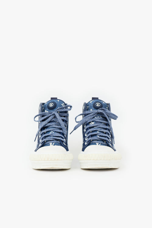 Louis Vuitton Denim Squad Monogram Boot