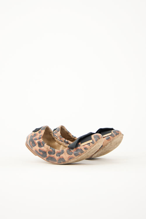 Leather Dauphine Flat