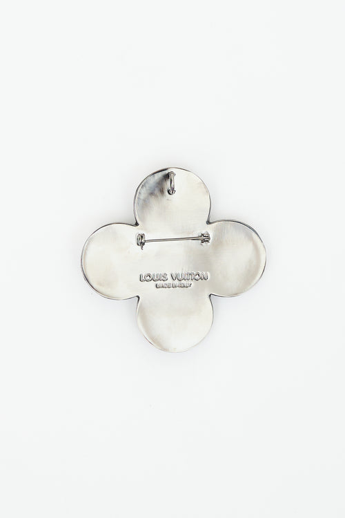 Louis Vuitton Fall 2006 Mirror Mosaic Flower Brooch