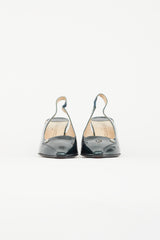 Louis Vuitton Green Patent Slingback Pump