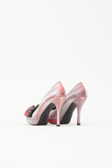 Louis Vuitton Iridescent Rosette Pump