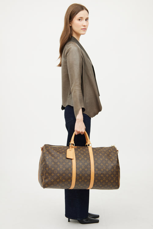 Louis Vuitton Monogram Keepall 55 Bandoulière Bag