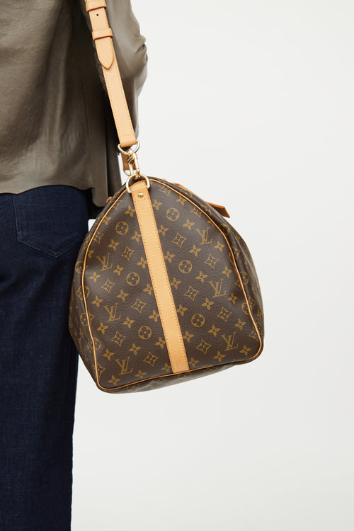 Louis Vuitton Monogram Keepall 55 Bandoulière Bag