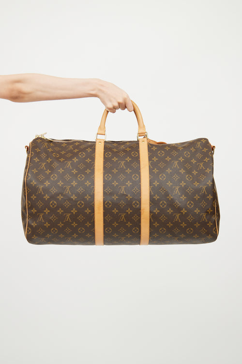 Louis Vuitton Monogram Keepall 55 Bandoulière Bag