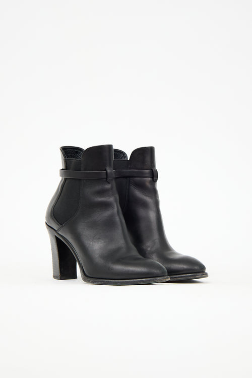 Louis Vuitton Leather Heeled Chelsea Boot