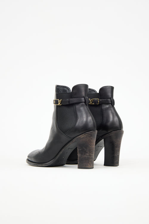 Louis Vuitton Leather Heeled Chelsea Boot