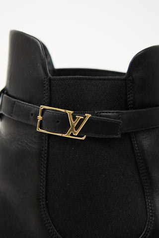 Louis Vuitton Leather Heeled Chelsea Boot