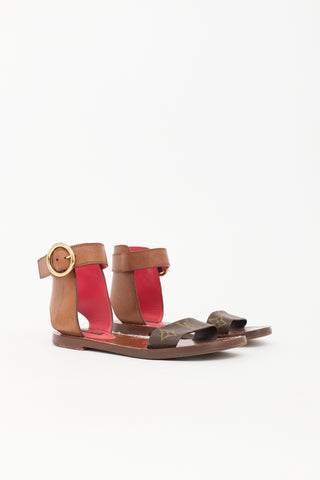 Louis Vuitton Leather Ocean Drive Sandal