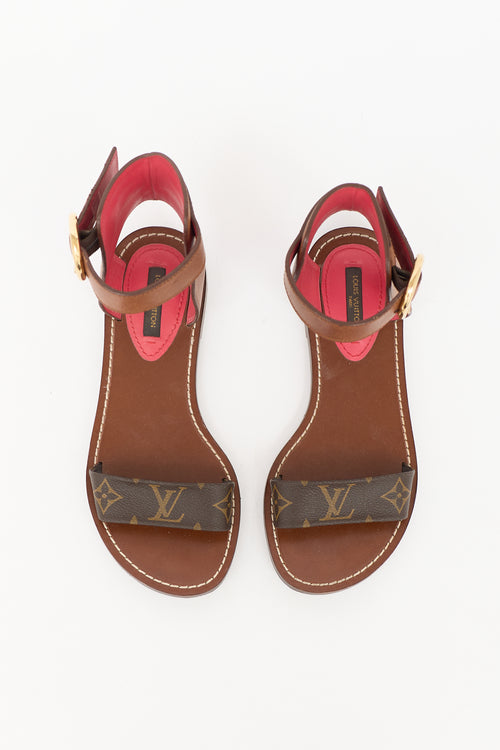 Louis Vuitton Leather Ocean Drive Sandal