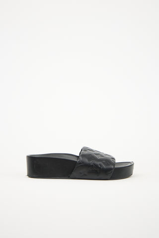 Louis Vuitton Monogram Leather Jumbo Slide