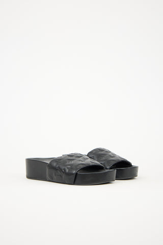 Louis Vuitton Monogram Leather Jumbo Slide
