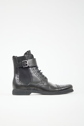 Louis Vuitton Leather Brogue Boot