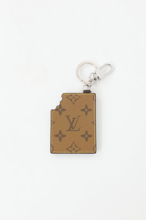 Louis Vuitton Leather Chocolate Bar Keychain